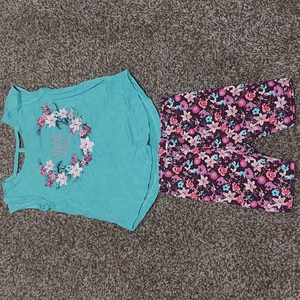 Blue Pink and Purple Jessica Simpson 2 Piece